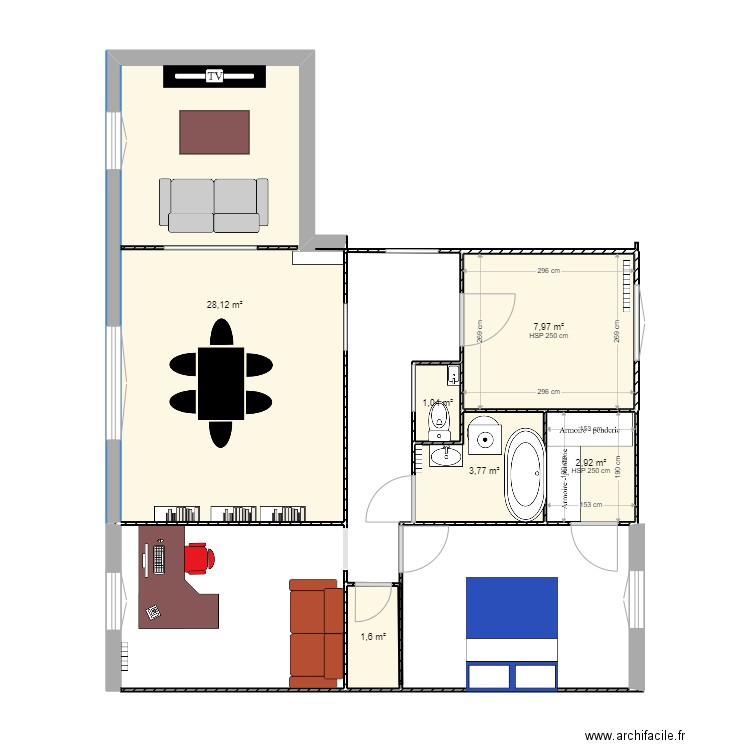 appart gaetan. Plan de 0 pièce et 0 m2