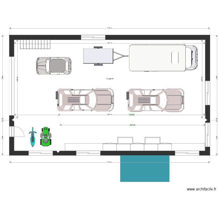 SOUS SOL. Plan de 0 pièce et 0 m2