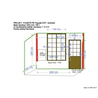 Declaration travaux façade EST i COURTOTE baie 160 l porte fermière