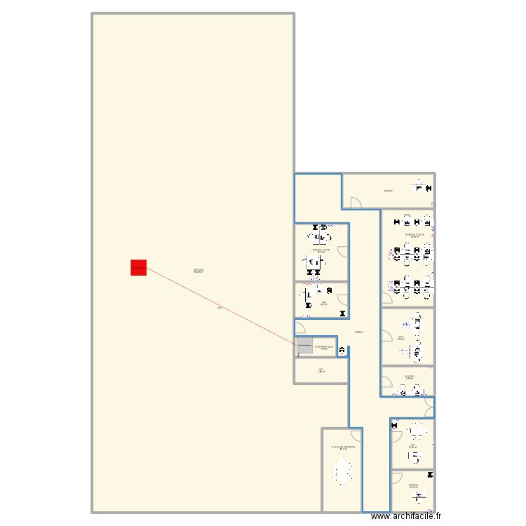 ALBIGES. Plan de 13 pièces et 826 m2