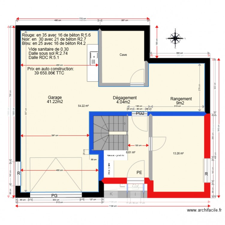 Cercier version 5. Plan de 0 pièce et 0 m2