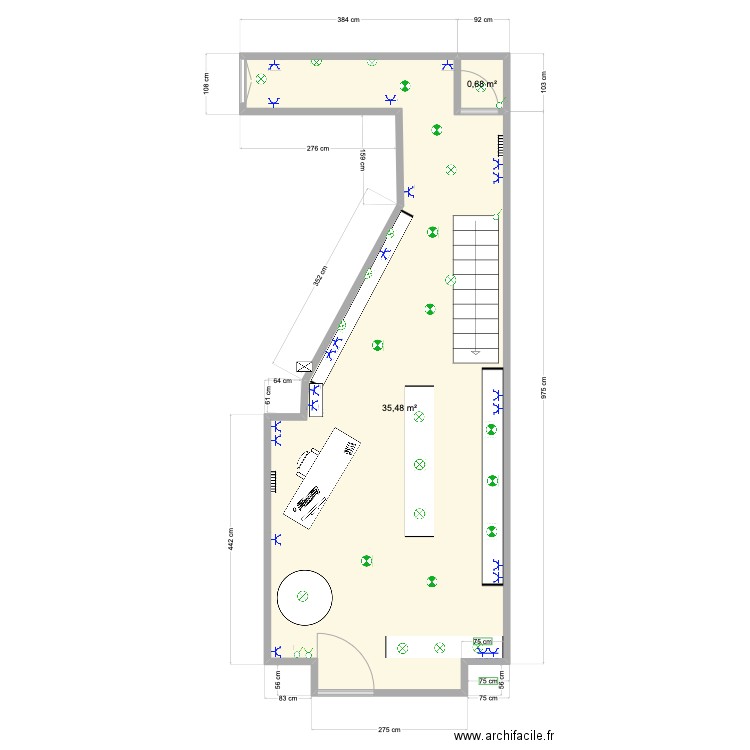 Nouveau bureau. Plan de 0 pièce et 0 m2
