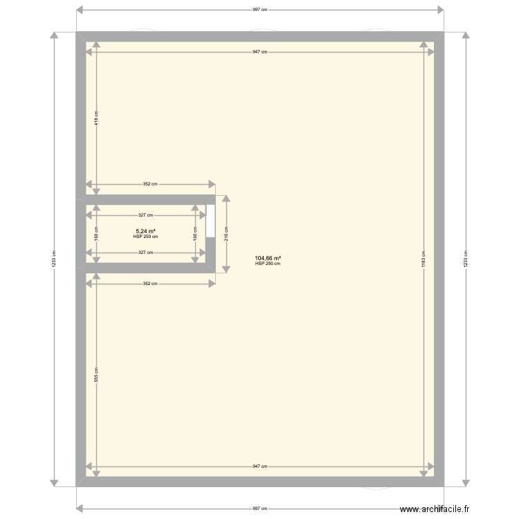 hanni. Plan de 19 pièces et 314 m2