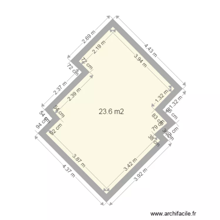 6 chambres. Plan de 6 chambres. Plan de