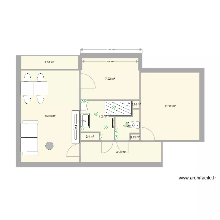 appart complet. Plan de 