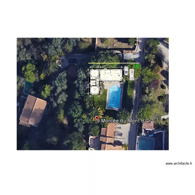 Sch&eacute;ma APS en L. Plan de 