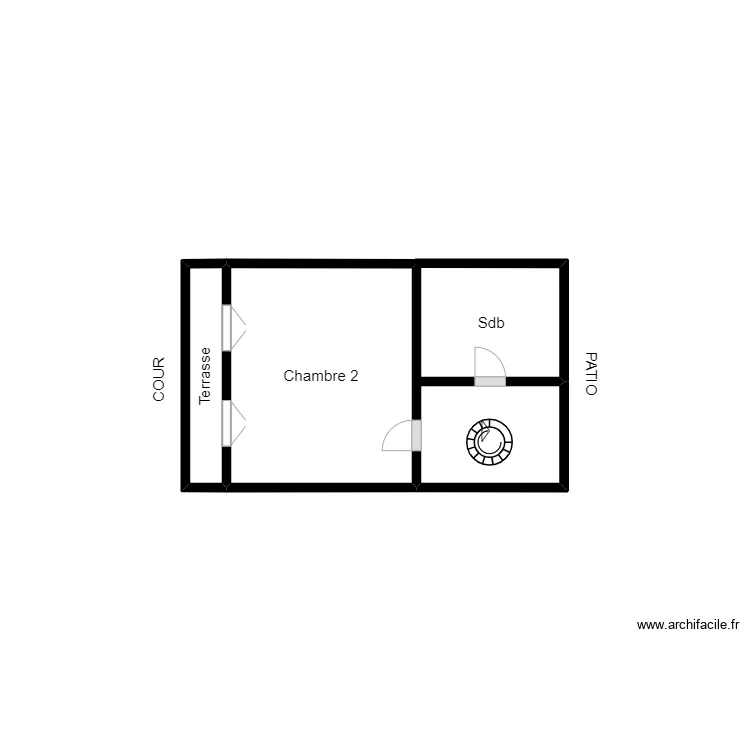 RAJABALI 1er &eacute;tage. Plan de 