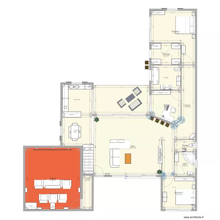 Paradise 3 Etage. Plan de 