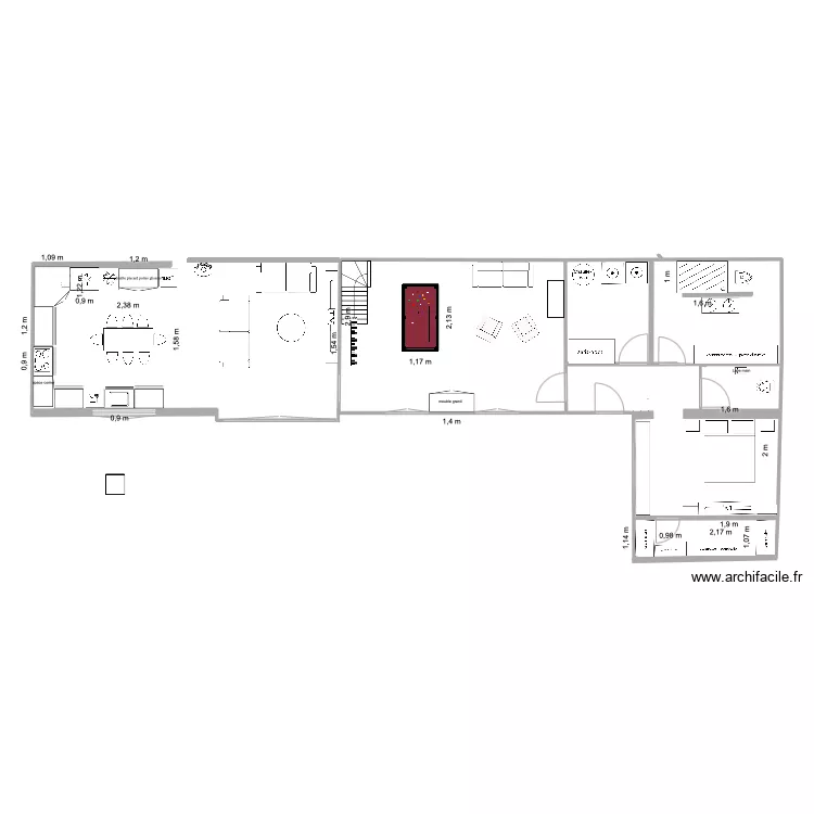 Maison 2. Plan de 