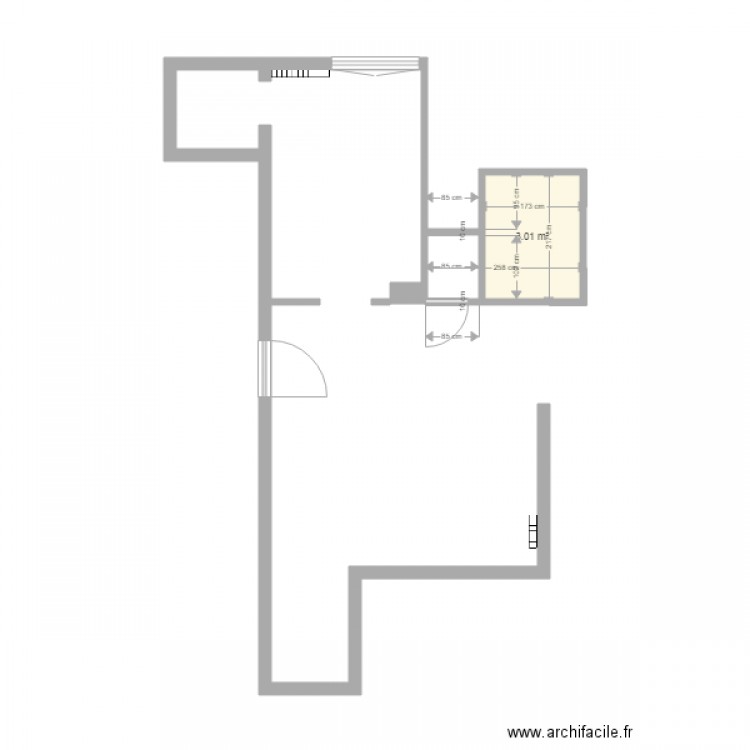 EVRY 2 CUISINE ET SALON PLAN DE BASE. Plan de 0 pièce et 0 m2