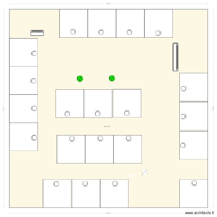 Terrain avant vieu presbytère. Plan de 1 pièce et 455 m2