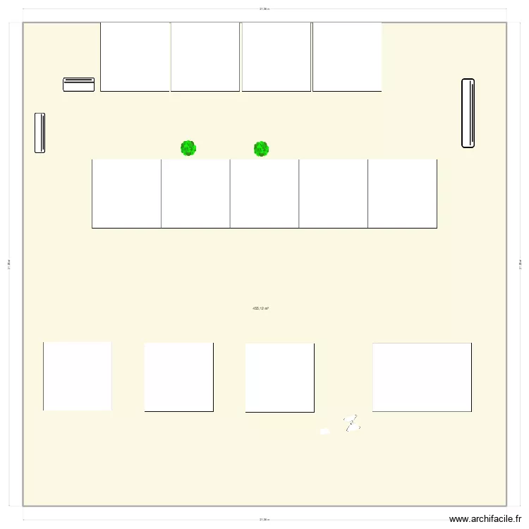 Terrain avant vieu presbyt&egrave;re. Plan de 