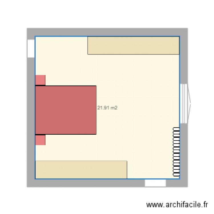 chambre. Plan de 0 pièce et 0 m2