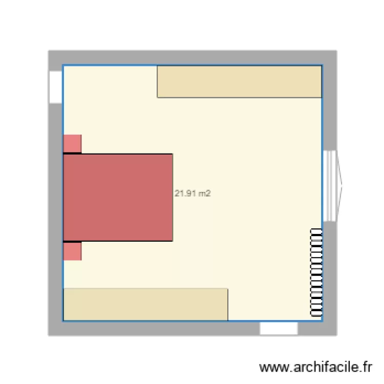 chambre. Plan de 