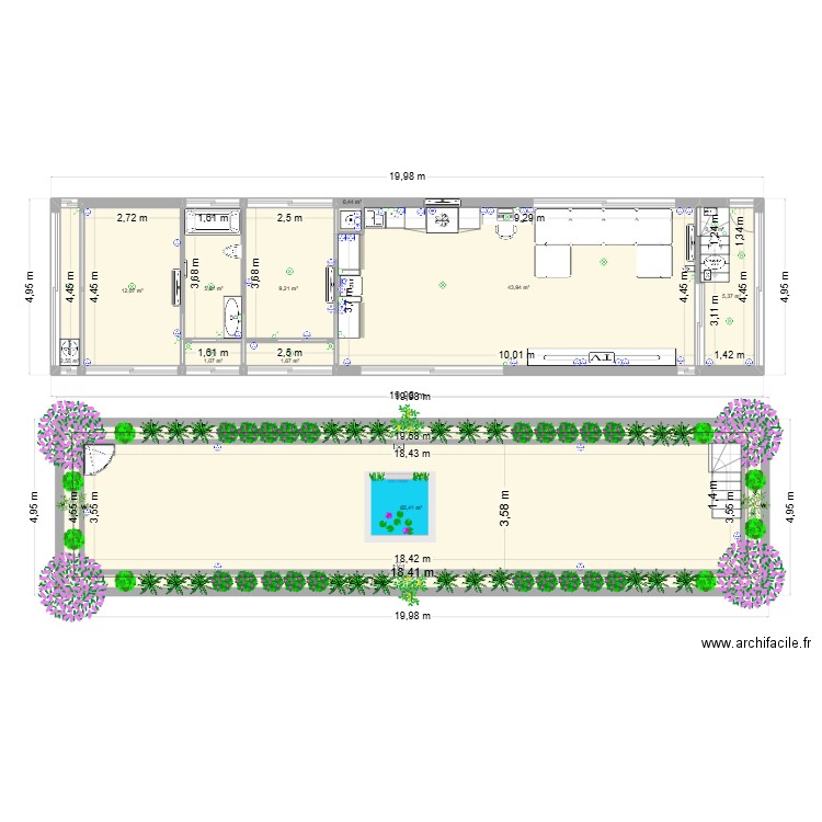 paris19 new. Plan de 0 pièce et 0 m2