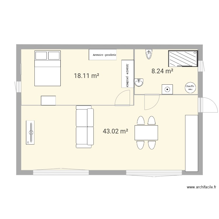Maison Eveline 3. Plan de 0 pièce et 0 m2