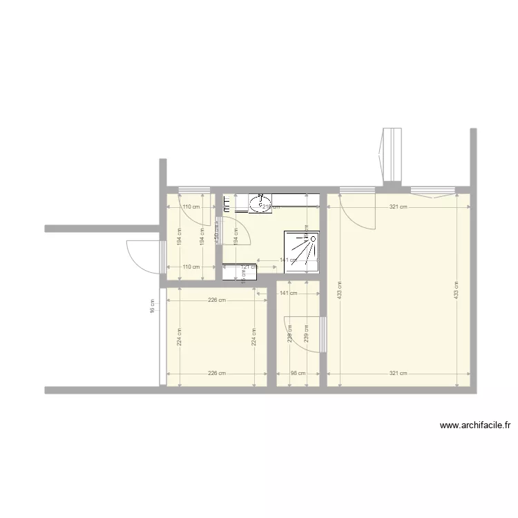 Salle de Bain Clermont cotation. Plan de 