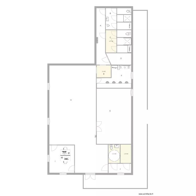 Amm&eacute;nagement ITIF. Plan de 0 pièce et 0 m2