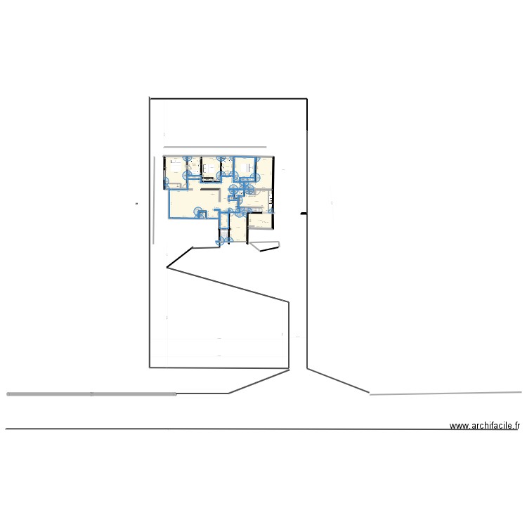 ppBgt1tchela2 étage. Plan de 13 pièces et 195 m2