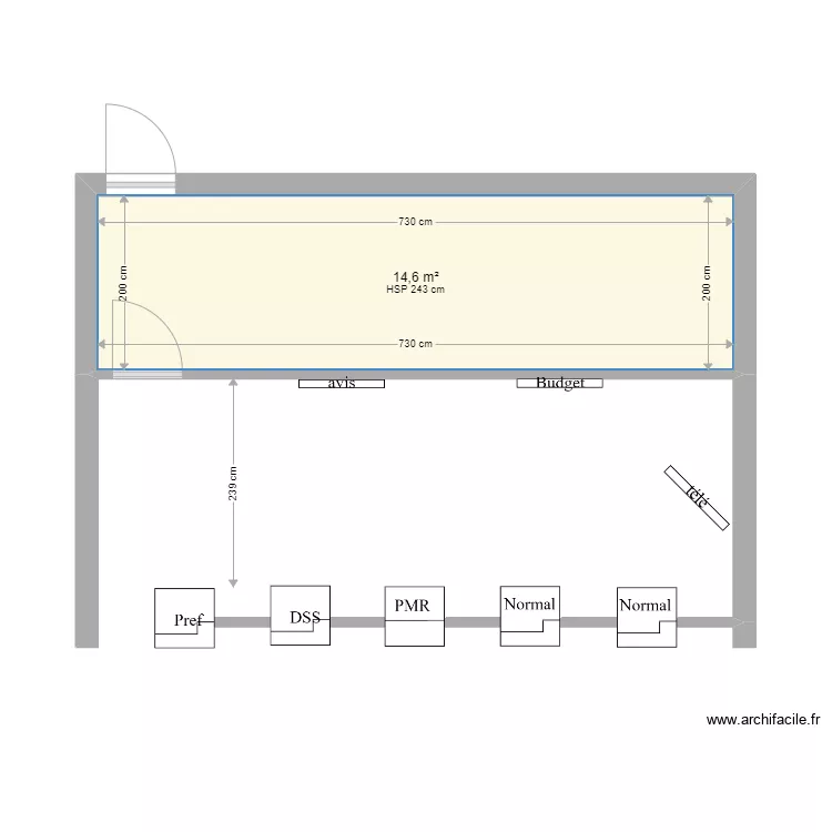 AIX TGV AVIS. Plan de 