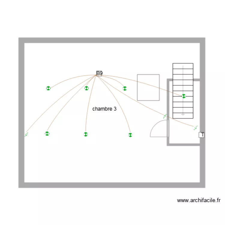 logement 4 2eme Etage Eclairage. Plan de 