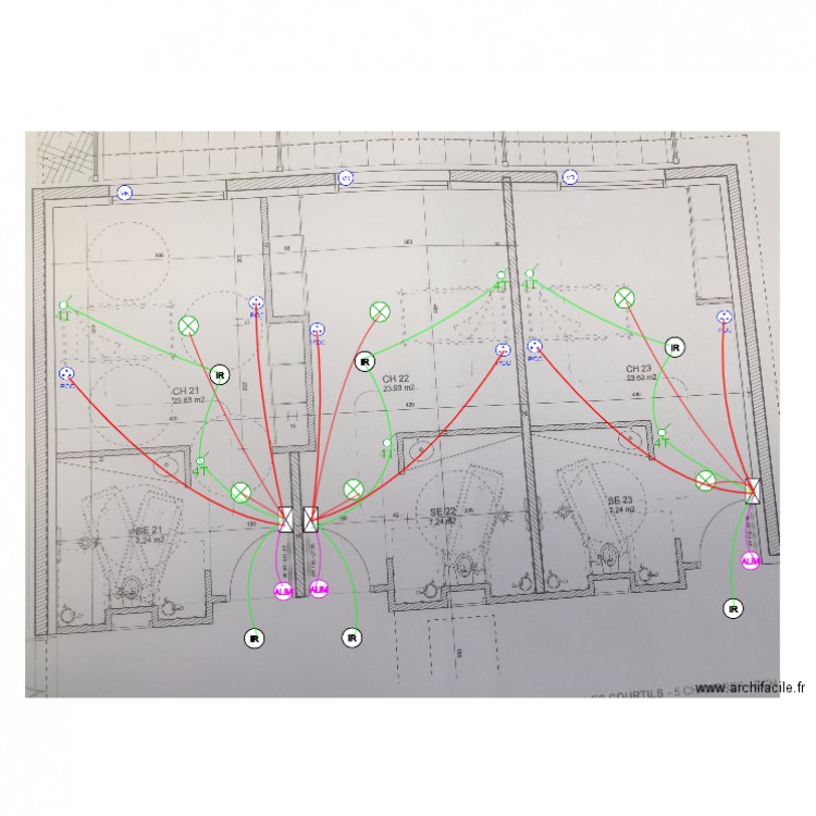 courtils. Plan de 0 pièce et 0 m2