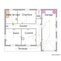 corrig&eacute; batiment TD1 BAC PRO ELEC