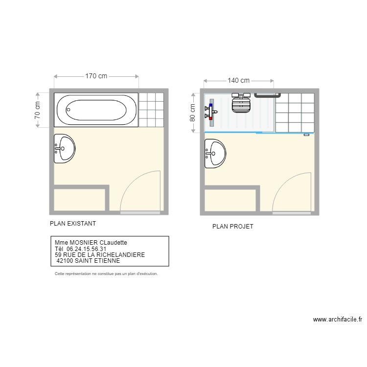 BAILLEUR PUBLIQUE MOSNIER CLAUDETTE. Plan de 0 pièce et 0 m2