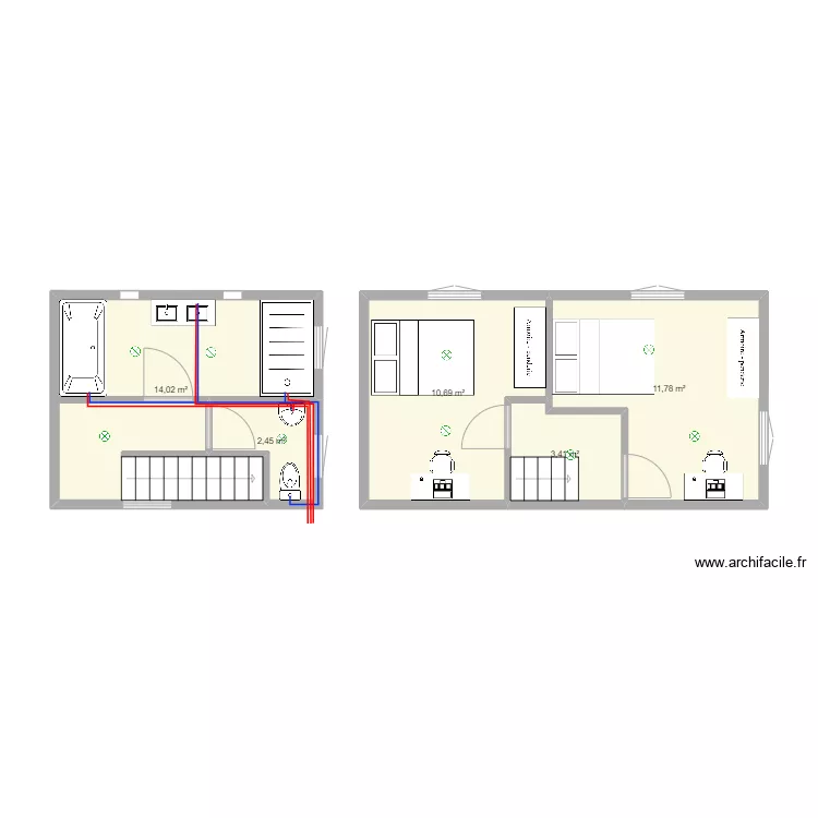 agrandisement. Plan de 