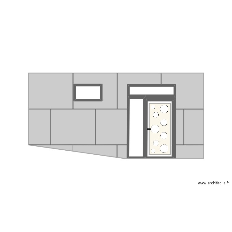 Façade porte entrée 4. Plan de 15 pièces et 18 m2