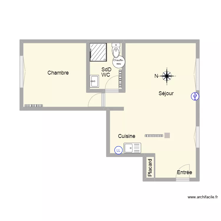 51 D Papin 002 RDC GD. Plan de 