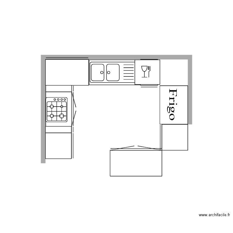 cuisine briennon. Plan de 0 pièce et 0 m2