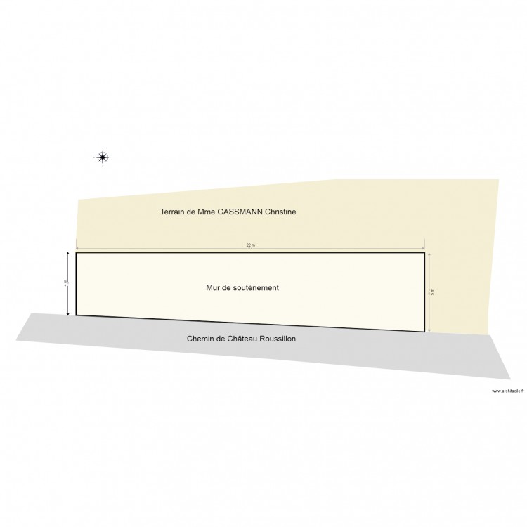 soutènement. Plan de 0 pièce et 0 m2