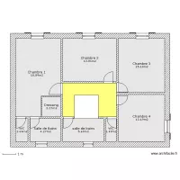 Plan maison Boug&eacute;s 5.2 &eacute;tage