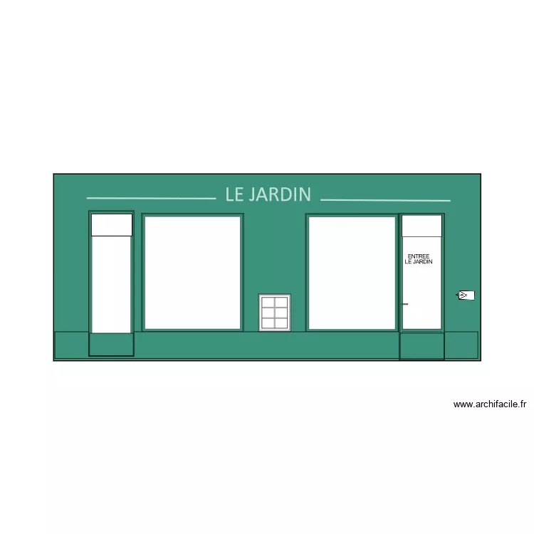 fa&ccedil;ade pour autorisation enseigne_bleu2. Plan de 