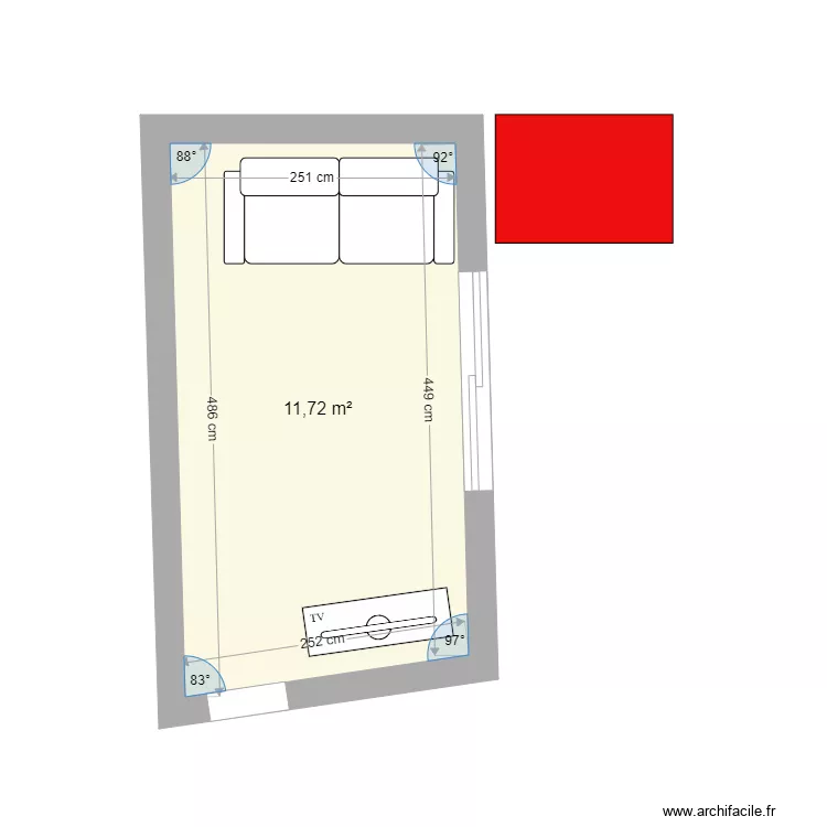salon1. Plan de 