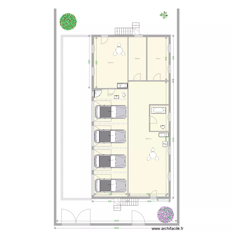ASAExterieurRDC. Plan de 