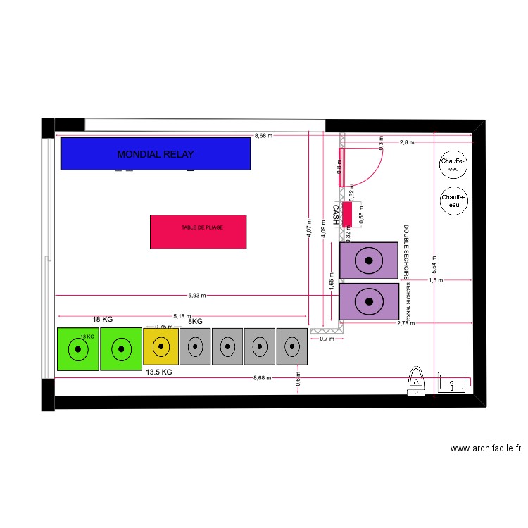 LAVERIE CRAN VALLON. Plan de 0 pièce et 0 m2