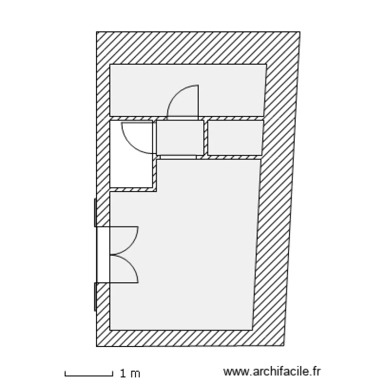travaux SDB/Entr&eacute;e. Plan de 