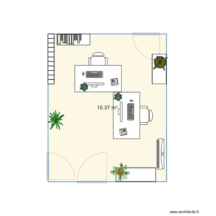 Bureau. Plan de Bureau. Plan de