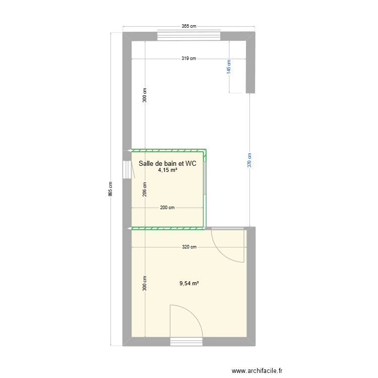 Module 1a. Plan de 2 pièces et 14 m2