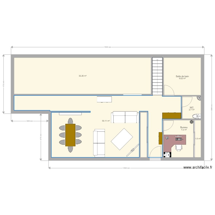 Maison 1. Plan de 0 pièce et 0 m2