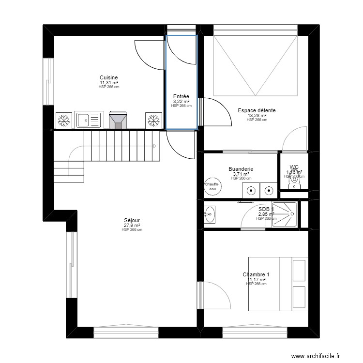 PALN LAMY RENOVATION V2 Electricien Sans meubles. Plan de 0 pièce et 0 m2