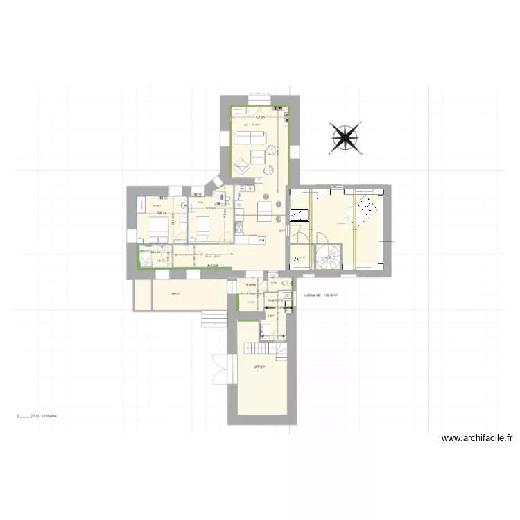 Etage + rdc branceilles. Plan de 