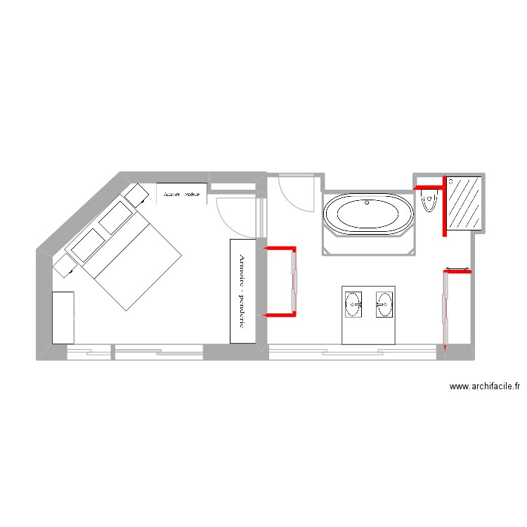 Chagneau 3. Plan de 9 pièces et 20 m2