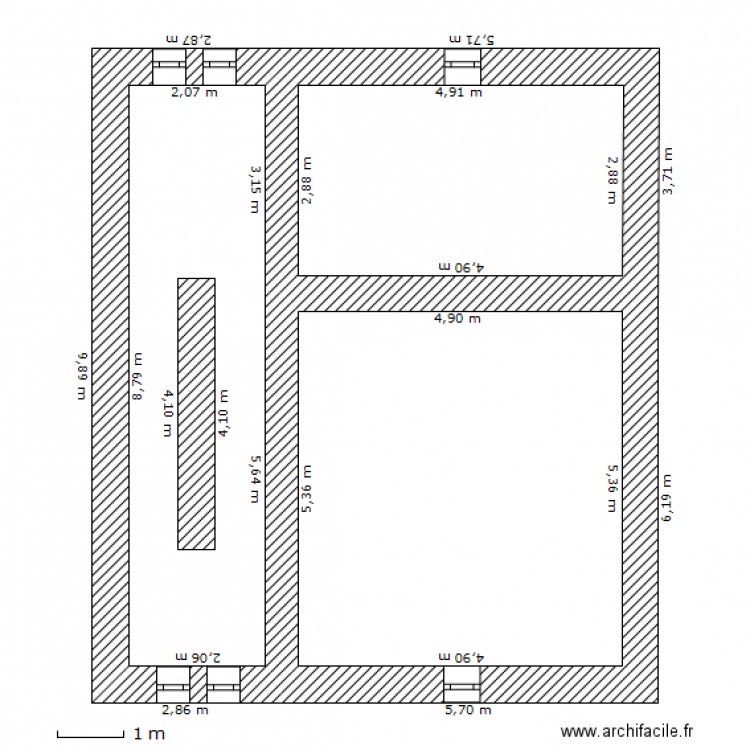 Etage 14 Le Douet. Plan de 0 pièce et 0 m2