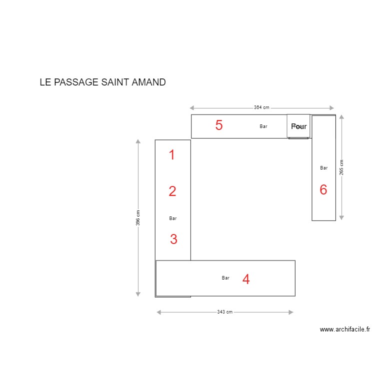 LE PASSAGE. Plan de 0 pièce et 0 m2