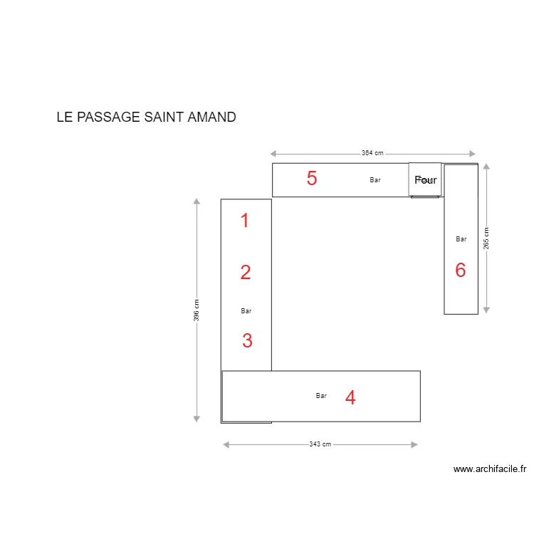 LE PASSAGE. Plan de 