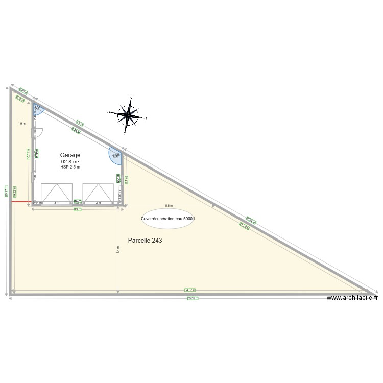 PLAN DE MASSE ZOOM. Plan de 0 pièce et 0 m2