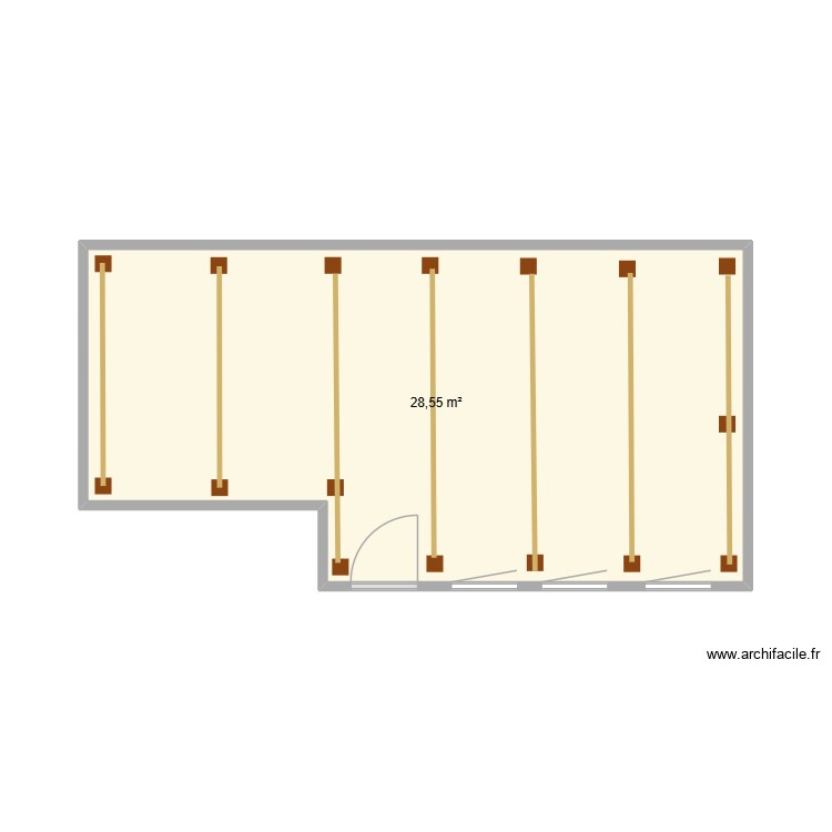 cabane. Plan de 0 pièce et 0 m2